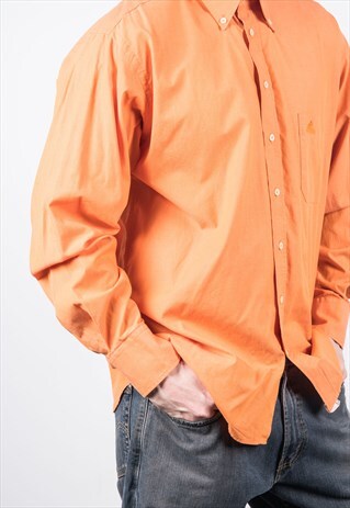 VINTAGE 1990S ADIDAS ORANGE SHIRT