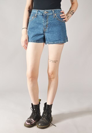VINTAGE LEVI'S DENIM SHORTS DARK BLUE