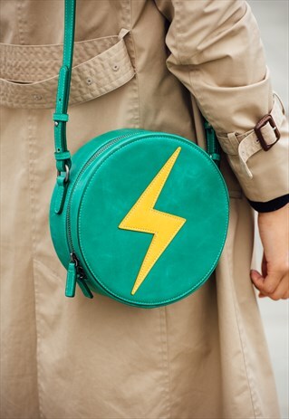 LIFESTYLE ROUND CROSSBODY BAG- FLASH GREEN