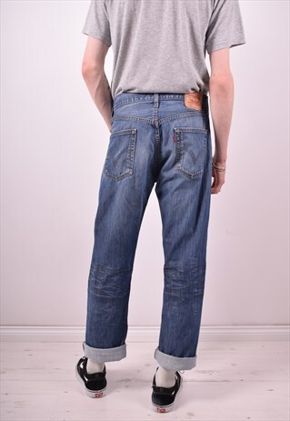 LEVI'S 501 MENS VINTAGE JEANS W33 L32 BLUE 90S
