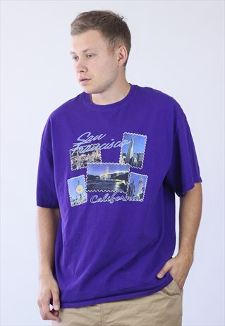 90S VINTAGE MENS SAN FRANCISCO BIG LOGO T-SHIRT
