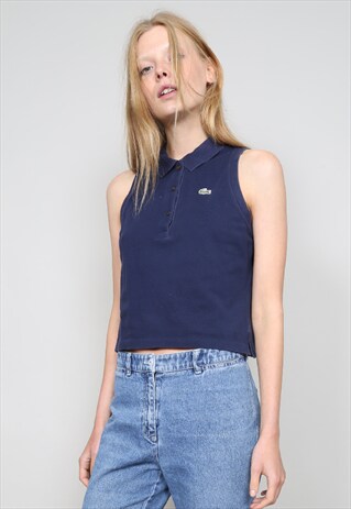 VINTAGE NAVY BLUE 90'S LACOSTE SPORTS POLO VEST