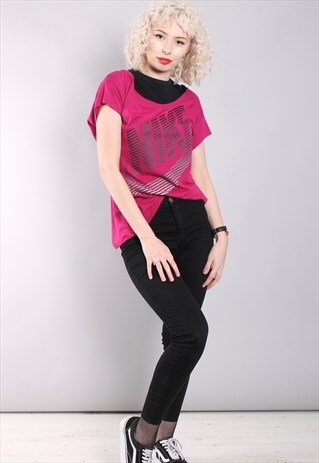 VINTAGE NIKE T-SHIRT SLOUCHY OVERSIZE T-SHIRT PINK