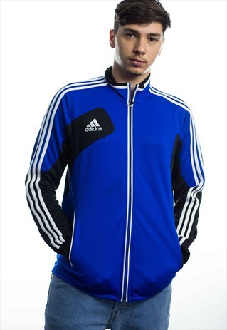 VINTAGE ADIDAS LOGO TRACK JACKET 90S M 15.6