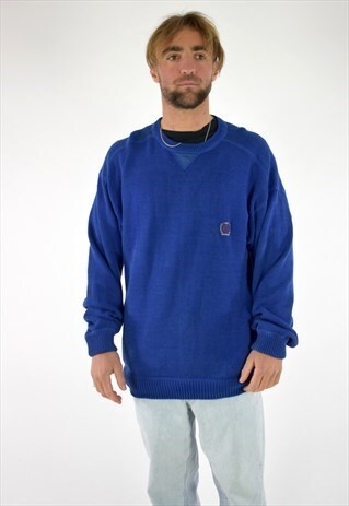 VINTAGE BLUE KNIT JUMPER