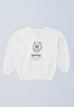 Vintage 90's Sweatshirt Jumper White
