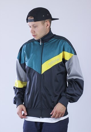 90S VINTAGE MENS ADIDAS TRACK TOP LOGO JACKET