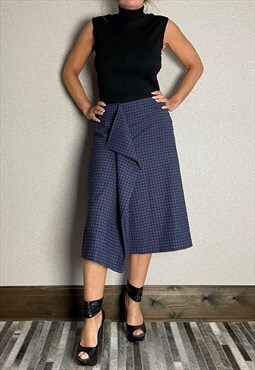 Missoni Multi-Colour Multi-Check Midi Skirt