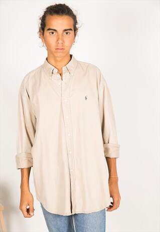 VINTAGE 80S POLO RALPH LAUREN SHIRT / R035