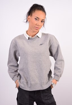 Vintage Reebok Sweatshirt Jumper Grey