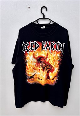 Vintage iced earth Black Death metal T-shirt XL