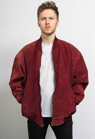 VINTAGE SUEDE BOMBER JACKET