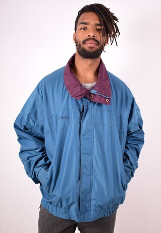 COLUMBIA MENS VINTAGE JACKET XL BLUE 90S