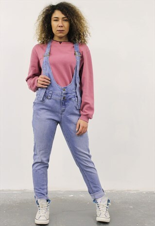 VINTAGE BLUE DENIM DUNGAREES