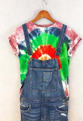 VINTAGE 90S TIE DYE TEE T-SHIRT BULLSEYE COLOURFUL