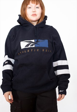 VINTAGE 90S REEBOK BIG LOGO HOODIE ID:3748
