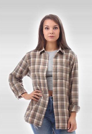 VINTAGE CHECK PLAID FLANNEL JACKET