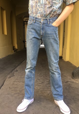VINTAGE 90' OLDSCHOOL STRAIGHT DENIM LEE TROUSERS