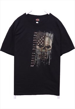 Vintage 90's Harley Davidson T Shirt Back Print Short