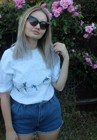VINTAGE SEA WORLD WHALE TOURIST T SHIRT