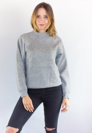 VINTAGE GREY CASUAL SWEATSHIRT