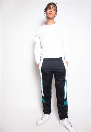 VINTAGE 90S KAPPA SIDE LOGO TRACK PANTS ID:7581