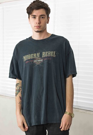 VINTAGE HARLEY T-SHIRT LOGO 90S X 10.9