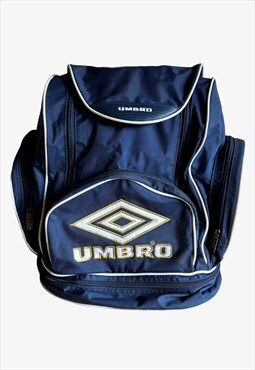 Vintage 90s Umbro Sports Big Blue Backpack