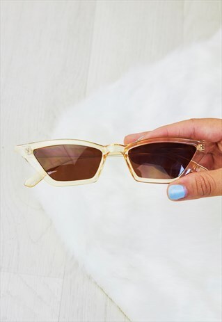 NEVADA TAN CAT EYE SUNGLASSES