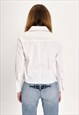 WHITE AND GOLD STRIPED SHIRT