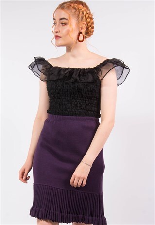 VINTAGE 90'S KNIT MINI SKIRT