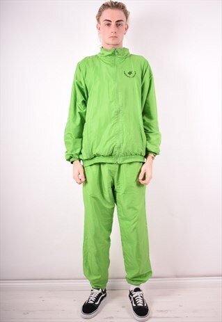 MENS VINTAGE FULL TRACKSUIT XXL GREEN 90S