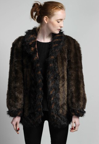 VINTAGE FAUX FUR JACKET