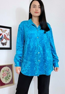 Vintage 90s Velvet Shirt