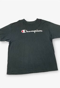 Vintage champion spellout logo t-shirt black 2xl BV18045