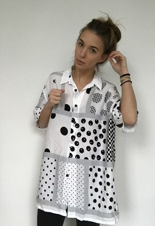 PATTERNED OVERSIZED RETRO VINTAGE UNISEX FESTIVAL SHIRT