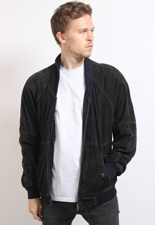 VINTAGE SUEDE BOMBER JACKET