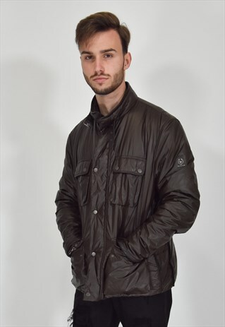 BELSTAFF COHIBEL INSIDE, SILVER LABEL BROWN JACKET