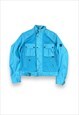 BELLSTAFF VINTAGE Y2K BLUE JACKET BUCKLE DETAIL ZIP POCKETS 