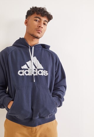 VINTAGE ADIDAS HOODIE NAVY
