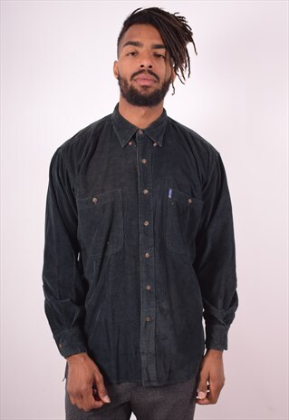 RALPH LAUREN CHAPS MENS VINTAGE CORDUROY SHIRT LARGE 90S