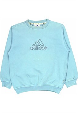 Adidas 90's Spellout Heavyweight Crewneck Sweatshirt Medium 