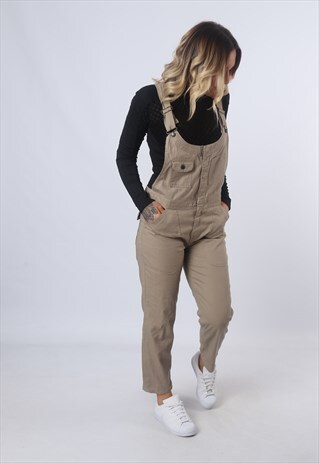 COTTON DUNGAREES LIGHTWEIGHT UK 12 TAPERED LEG (CK3T)