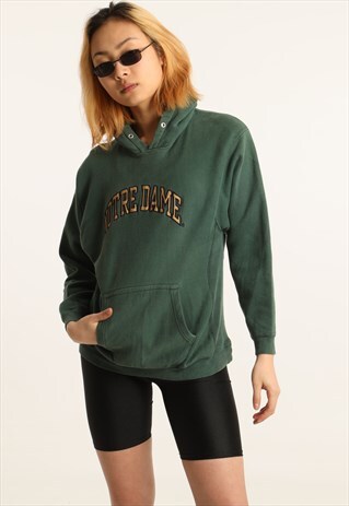 VINTAGE STEVE & BARRY'S COLLEGE EMBROIDERED HOODIE