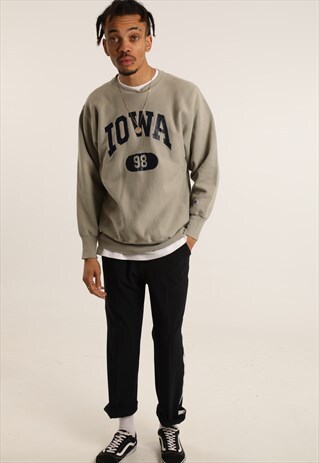 VINTAGE CHAMPION COLLEGE PRINT SWEATSHIRT