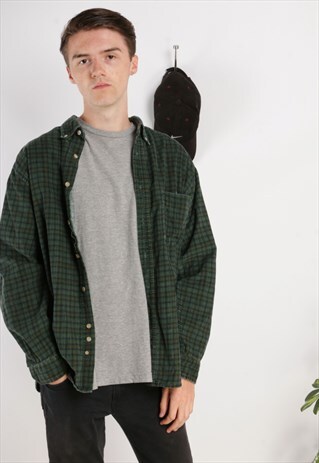 VINTAGE CHECKERED CORD SHIRT Z672