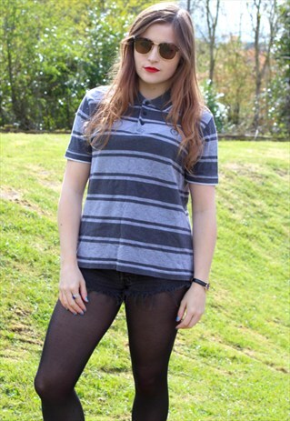 VINTAGE 90S HENRI LLOYD POLO T-SHIRT - MEDIUM - RAVE