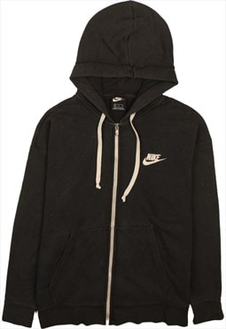 Vintage 90's Nike Hoodie Swoosh Full Zip Up Black XLarge