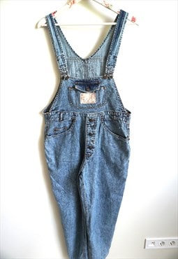 Vintage Denim Dungaree Jumpsuit Romper Playsuit Overall