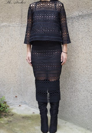 EXTRAVAGANT SKIRT SEXY STYLISH LACE BOTTOM LACE F1515